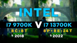 Intel Core i7 9700K vs 13700K | 8 Cores & 8 Threads VS 16 Cores & 24 Threads