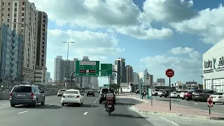 {4k-HDR} Dubai Driving Tour || sharjah  & Ajman city || United Arab Emirates 16 January 2024