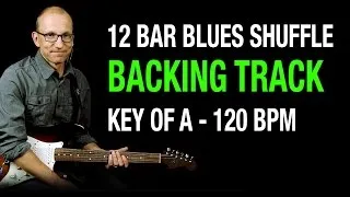 Blues Backing Track, Key of A - 120 BPM Organ Shuffle