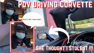 Corvette Back Road Driving "KFC Worker Thinks I Stole It" (POV Drive) [4K]
