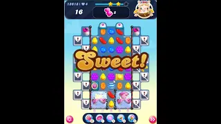 Candy Crush Saga Level 12618 Get Sugar Stars, 17 Moves Completed