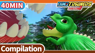 Dino Trainers S2 Compilation [09-12] | Dinosaurs for Kids | Trex | Cartoon | Toys | Robot | Jurassic