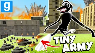 CAN A TINY ARMY STOP... CARTOON DOG?! (Garry's Mod Sandbox) | JustJoeKing