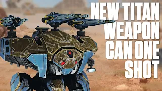 New One Shot Kill Titan Weapon is the Titan Version of Reaper! War Robots Test Server