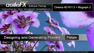 Designing and generating flowers part 1 (C4D)