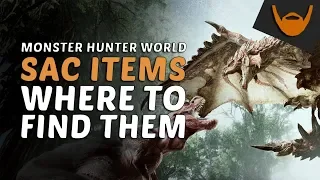 Monster Hunter World - Where to Find All Sac Items / Low & High Rank!