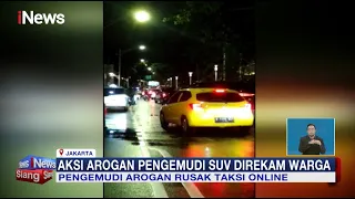 Aksi Pengemudi Arogan Rusak Taksi Online di Kebayoran Baru, Jaksel #iNewsSiang 12/02