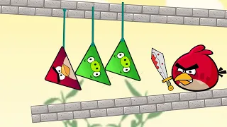 Angry Birds Piggies Out - RESCUE THE TRIANGLE BIRDS BY THROWING TRIANGLE PIGGIES DOWN!