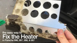 FIX THE BLACK HEATER FOAM PROBLEM in your Porsche the EASY way - without cutting your vents!