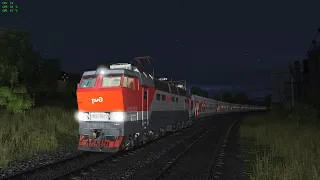 Trainz Railroad Simulator 2019 сценарий "152М Москва-Анапа" DLC Ростовский узел