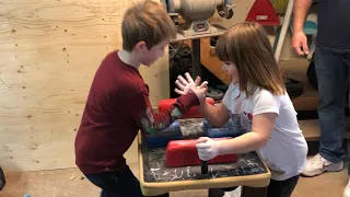 Future champs | Female pullers | Arm wrestling practice