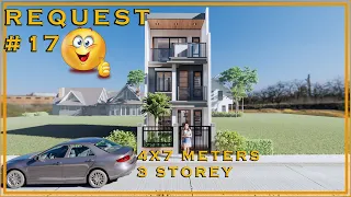 4X7 METERS 3 STOREY HOUSE W/ 3 BEDROOM (REQUEST # 17)