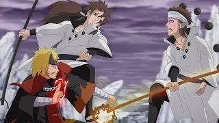 Ашура Ооцуцуки против Индры l Божественная сила сыновей Хагоромо в аниме Наруто