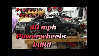 Project "ProCharger" 48 volt 40 mph powerwheels build- part 1