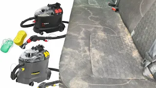 Utilisation Shampouineuse Karcher Puzzi  8/1 C & Wurth Seg 10-2 Injecteur Extracteur Kaercher Siège