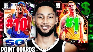 RANKING THE TOP 10 BEST POINT GUARDS IN NBA 2K24 MyTEAM!! (INCLUDING GAMBLING CARDS)