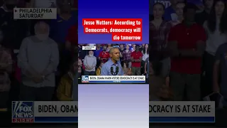 Jesse Watters: Democracy is going to end by people voting, according to Democrats #shorts