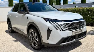 New PEUGEOT 3008 GT HYBRID 2024 - FIRST LOOK & visual REVIEW (impressive FASTBACK SUV)