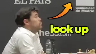 Hikaru Nakamura GETS HELP from the CEILING Before He Plays the BEST MOVE Against Fabiano Caruana