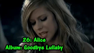 Top 46 Avril Lavigne songs