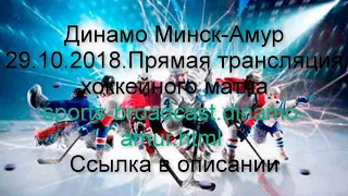 Динамо Минск-Амур.Прямая трансляция хоккейного матча смотреть онлайн 29.10.2018