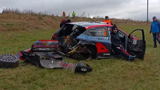 Lappi crash - lucky spectators  #cer #lappi #crash #rallycrash