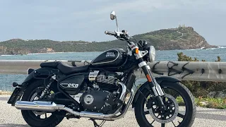 To cape Sounion with the Royal Enfield Super Meteor 650