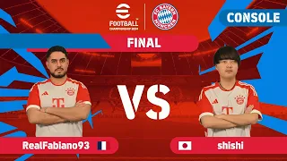 FINAL | EFOOTBALL™ CHAMPIONSHIP 2024 | FC Bayern München: RealFabiano93 (France) Vs Shishi (Japan)