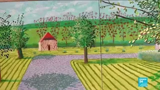 David Hockney's lockdown paintings of Normandy captivate Parisians