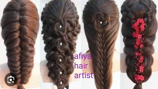 4 new long hair braids hairstyle for bridal #hairstyltutorial #braids