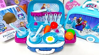 4 Minutes Satisfying with Unboxing Frozen Elsa Kitchen Playset Cooking Video Review Toys | ASMR