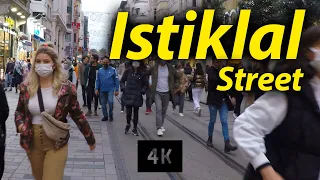 Istiklal Street 2021 - 4K walking tour - Istanbul