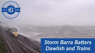 Storm Barra hits Dawlish and GWR's train service hard