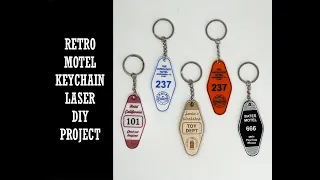 Laser Cut Motel Hotel Classic Retro Vintage Keychains DIY - Design File Available