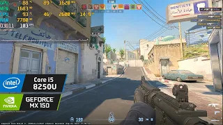 i5 8250u & MX150 | CS2 Dust 2 | Lowest settings | 1280x720