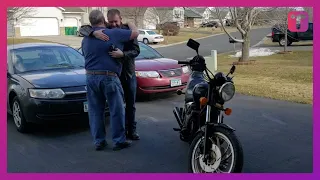 Son Surprises Dad With Beloved Bike After Secretly Restoring It
