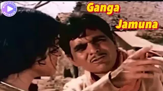 Ganga Jamuna Best Scene Dilip Kumar,Vyjayanthimala,Nasir Khan,Kanhaiyalal,Azra