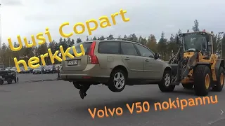 Copart Volvo V50 - Myytävänä teknisen vian vuoksi