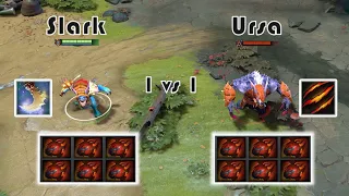 Slark vs Ursa | Same items | 1 vs 1 Battle 😱😱 | Who win?