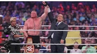 WRESTLEMANIA 33 April 02-2017 Brock lesnar vs Gold berg universal championship  Exclusive