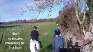 (Foxhunting in Galway, Ireland) Roisin's first hunt November 2014