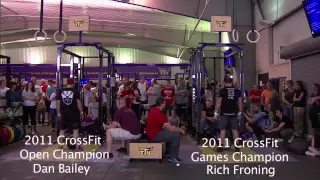 Rich Froning and Dan Bailey do CrossFit Open 12.4