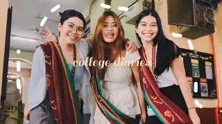 college diaries 📚 (up manila, wearing up sablay, visiting the campus 🌻❤️)