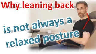 Why reclining at work can cause neck pain - even on an ergonomic chair! Correct your posture...