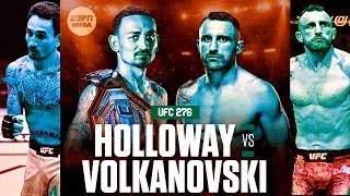 UFC 276: Tale of the Tape Max Holloway vs Alexander Volkanowski 3