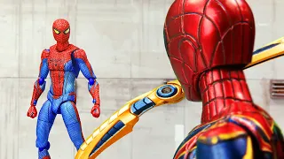 Amazing Spider-Man and Spider-Man No Way Home defeat Venom to Rescue MJ | Figure Stop Motion