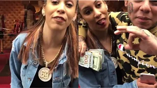 6IX9INE Takes CHIEF KEEF'S Baby Mother OUT TO EAT and SHOP in NEW YORK