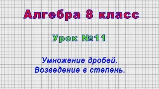 Алгебра 8 класс (Урок№11 - Умножение дробей. Возведение в степень.)