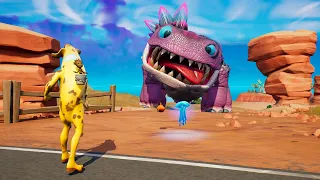 Will Butter Cake Dinosaurs Eat Fishes ? | Klombo | fortnite shorts