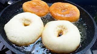 NEVER absorbs oil 😲 PERFECT delicious rising yeast donut recipe